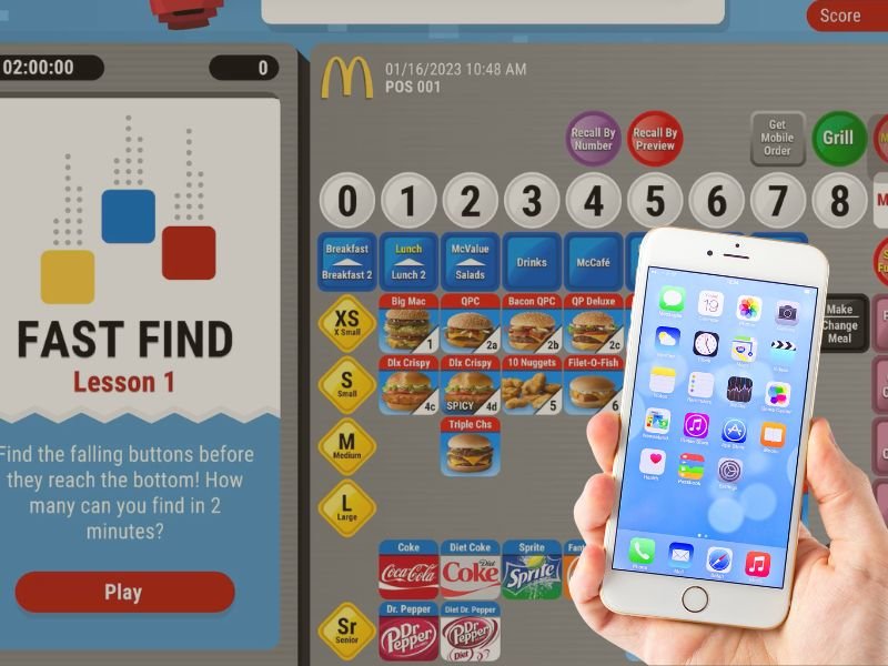 McDonald’s POS Training App on iPhone