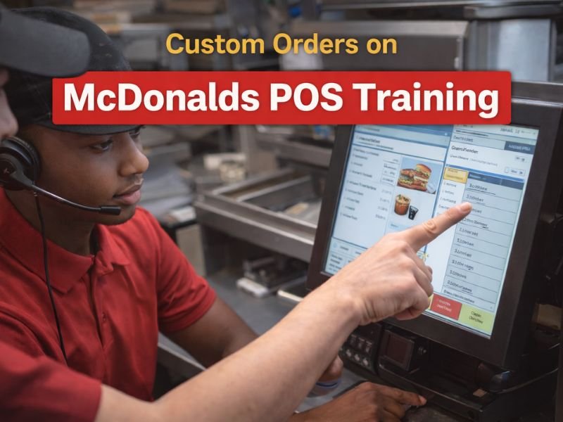 Practice Custom Orders on McDonalds POS Training